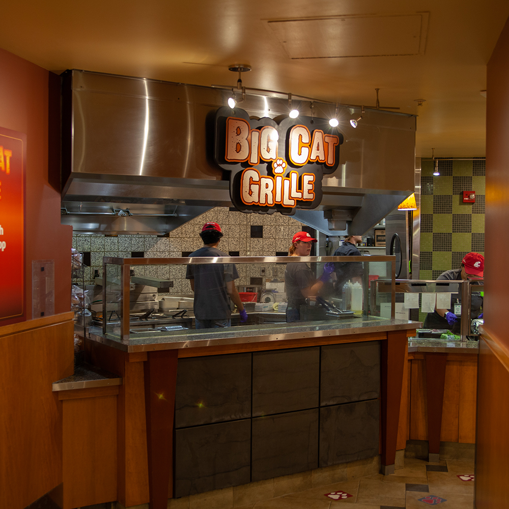 Big Cat Grille station. 
