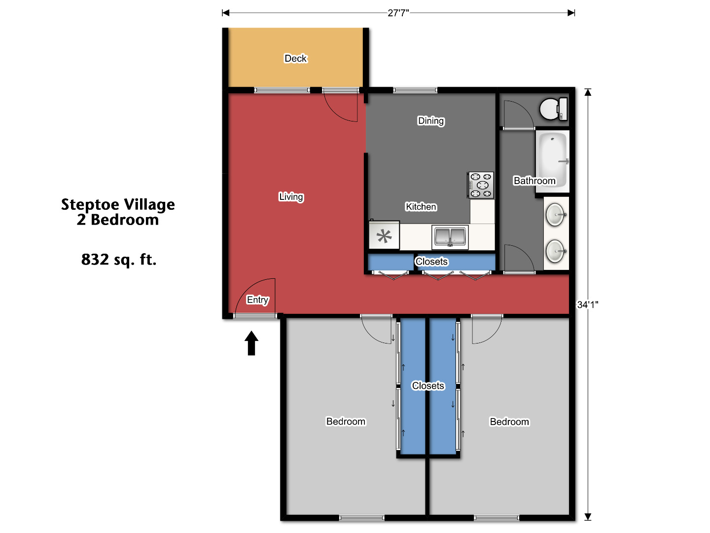 Steptoe Two Bedroom Flat