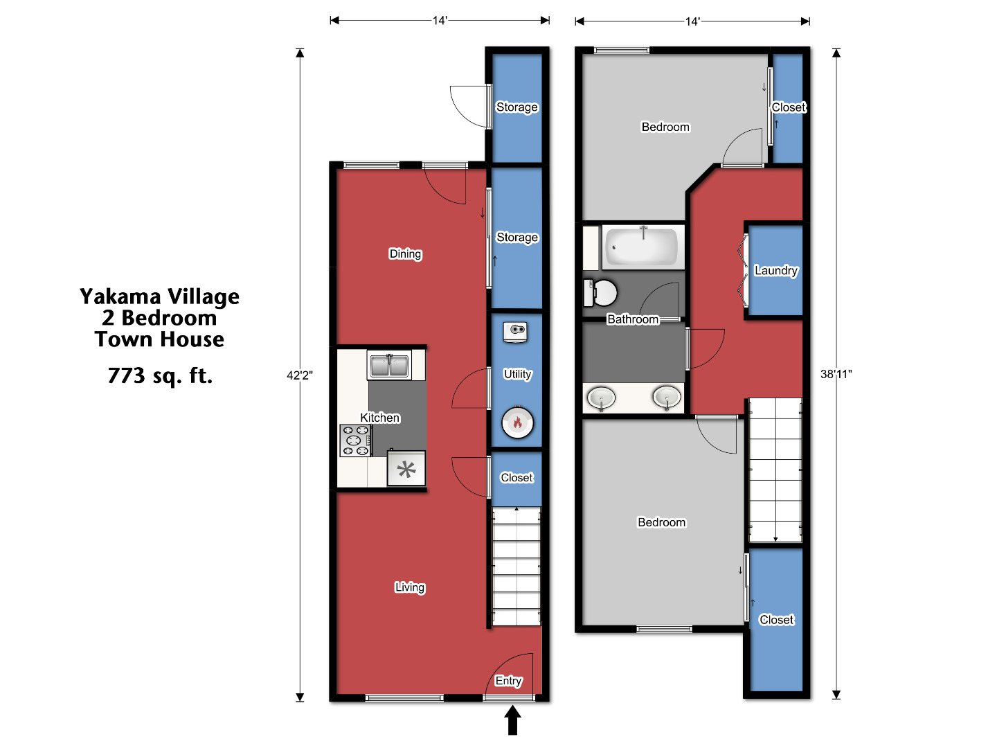 Yakama Two Bedroom Townhouse